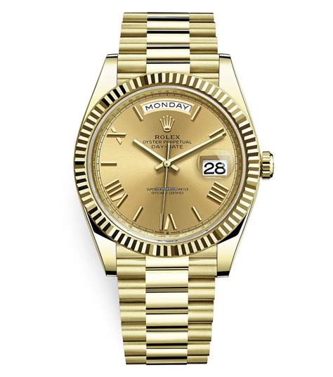 rolex day date 40 gold champaigne|rolex day date 40.